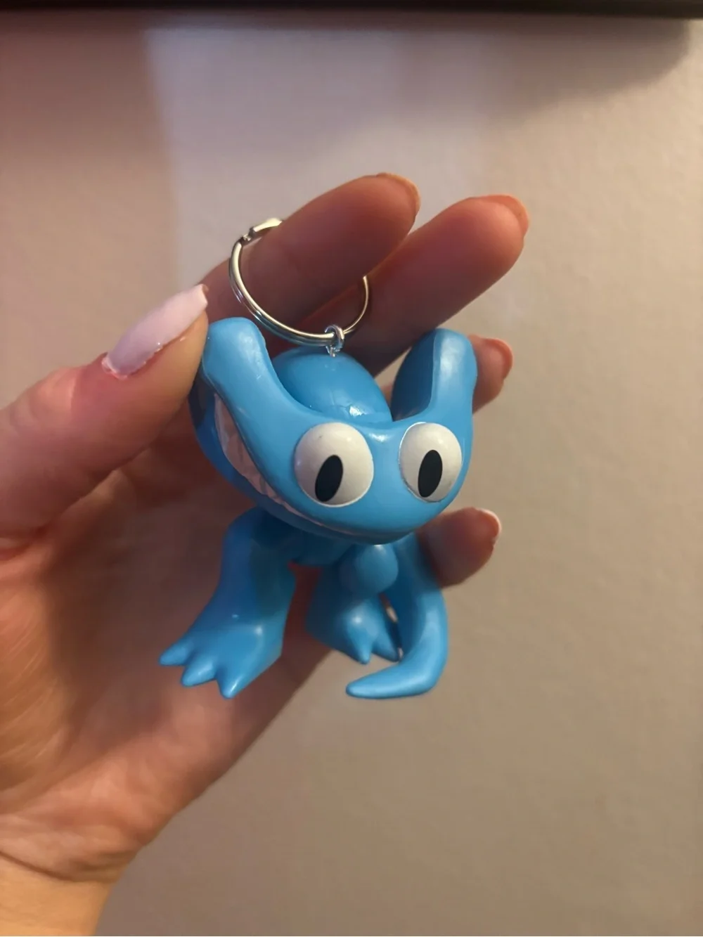 Phatmojo Rainbow Friends Series 2 Mini Figure CYAN Keychain